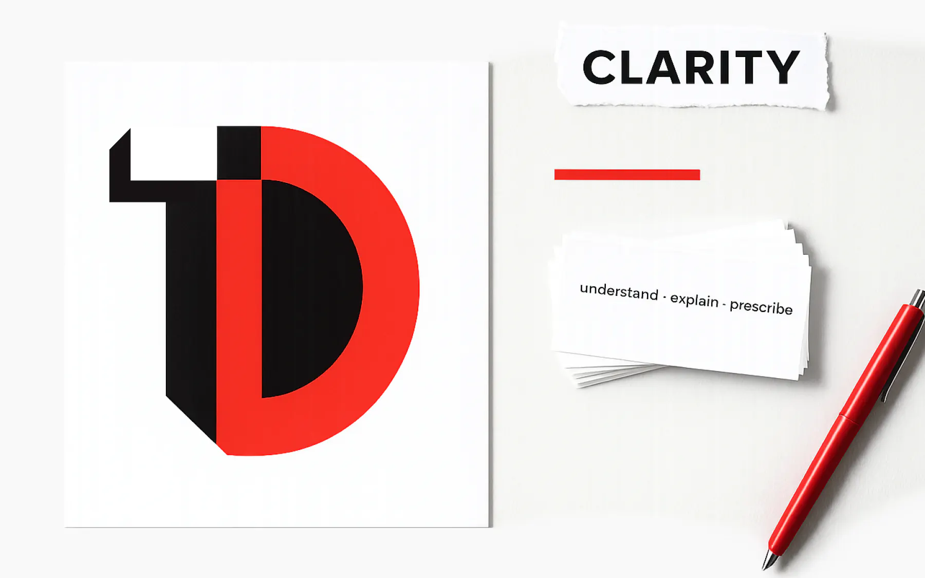 Brand identity for TaxDoctor, positioning and messaging framework laid out on screen
