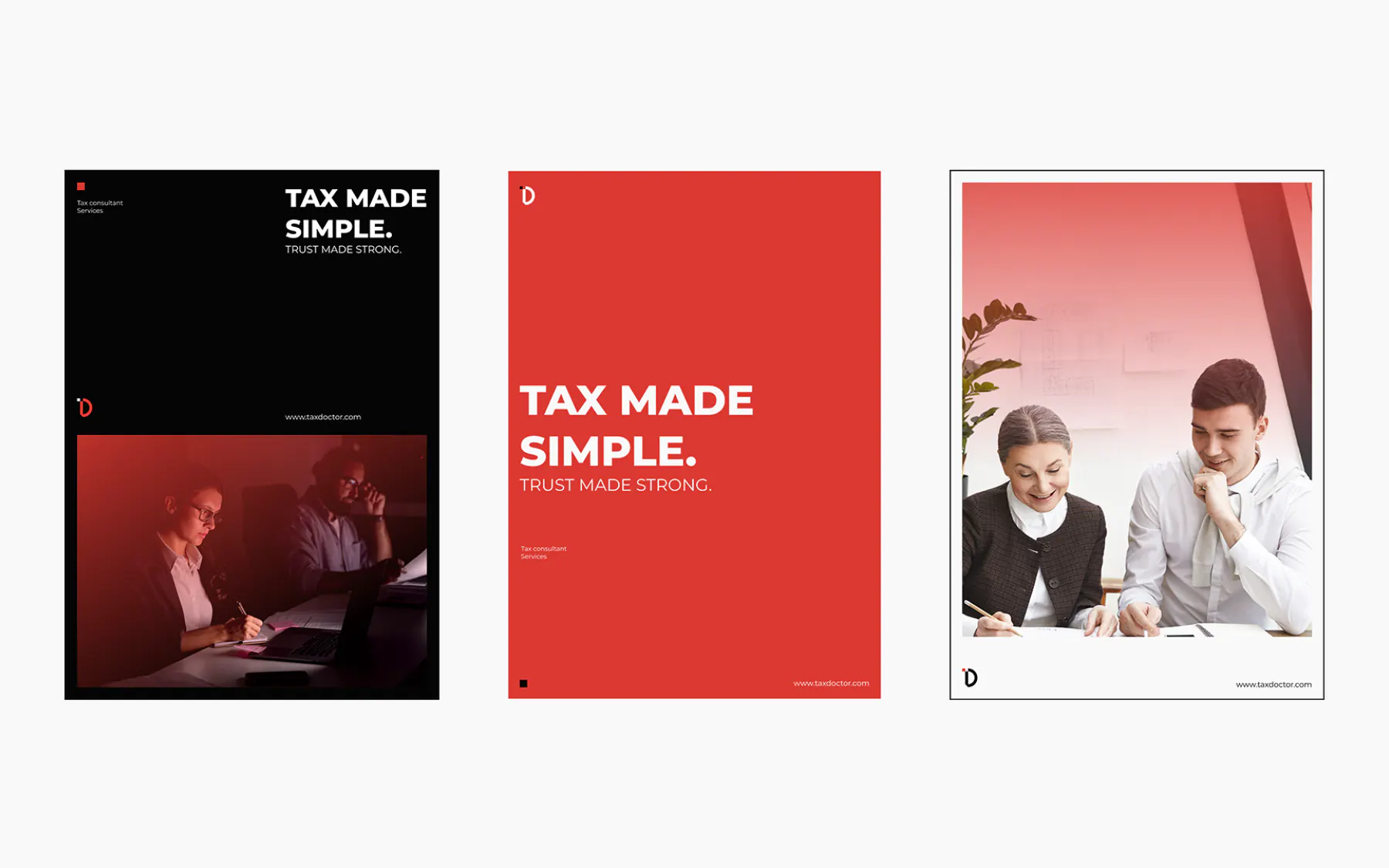 Typography used in the brand posters