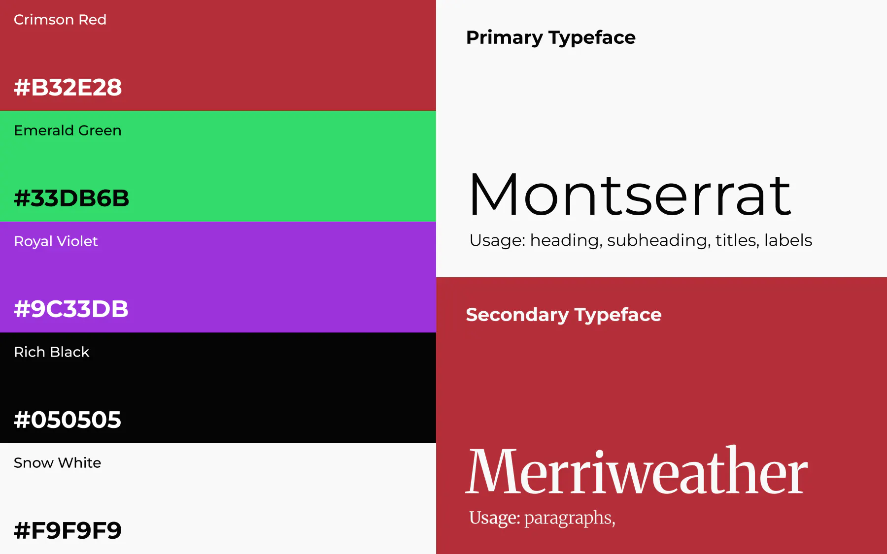 Brand identity for TaxDoctor, color system specimen board