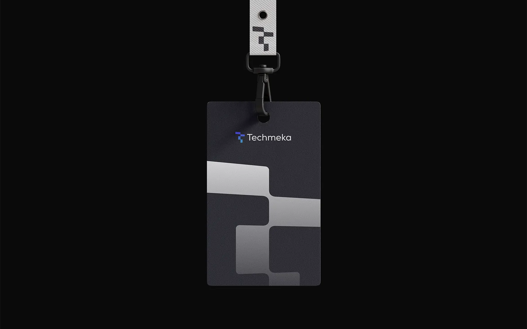 Techmeka Office Card with QR code and contact information