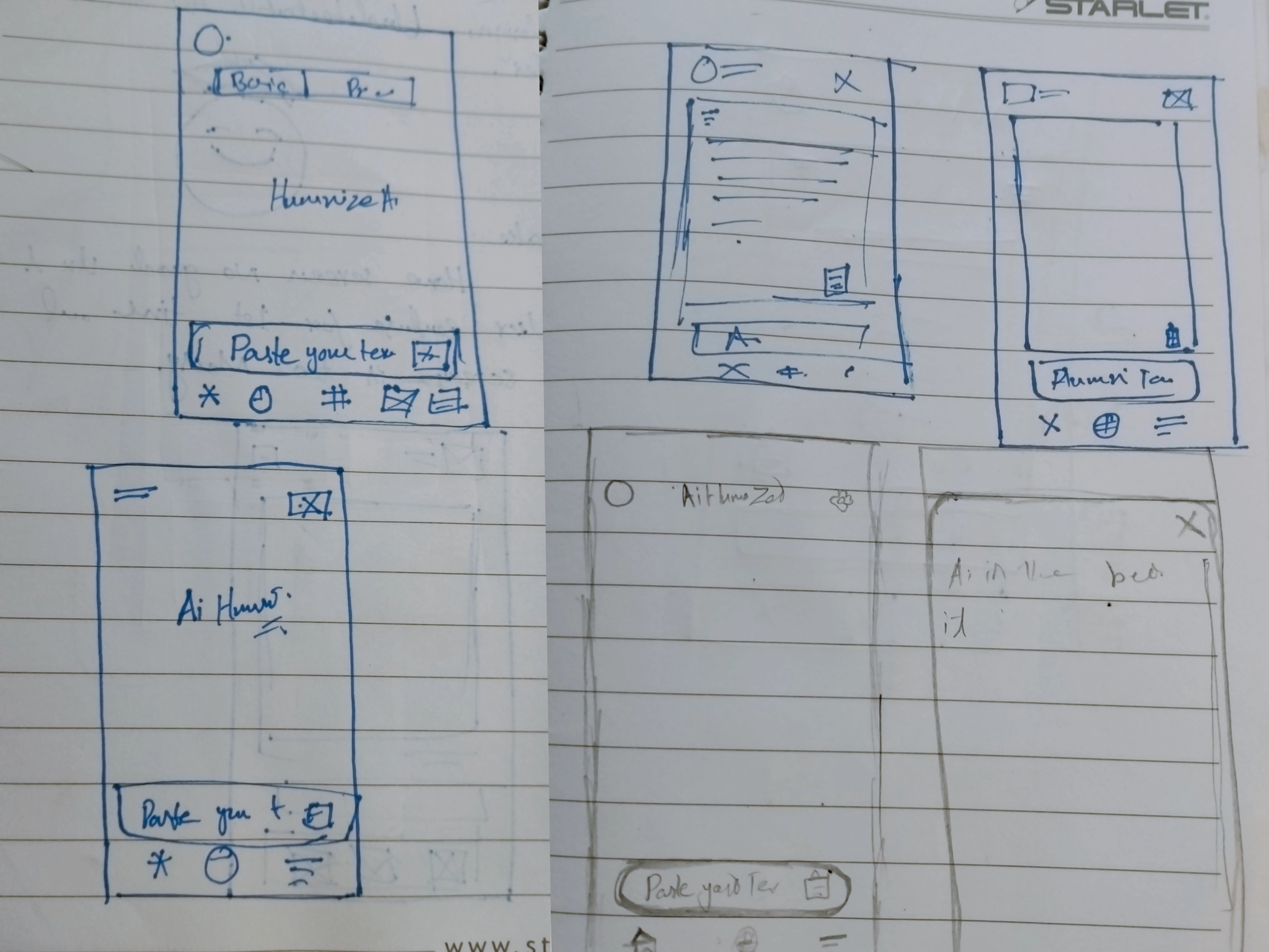 Stealth App sketches